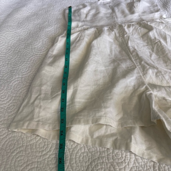 Linen-Blend O-Ring Halter Romper -- 3-inch inseam - Picture 5 of 11